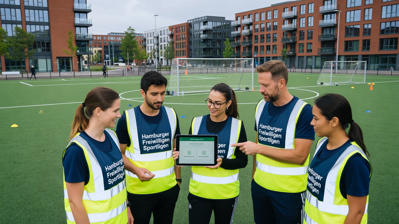 Ehrenamtliche Sportler in Hamburg organisieren sich über mobile Apps für Ligaspiele und nutzen Limit-Funktionen an spielfreien Wochenenden