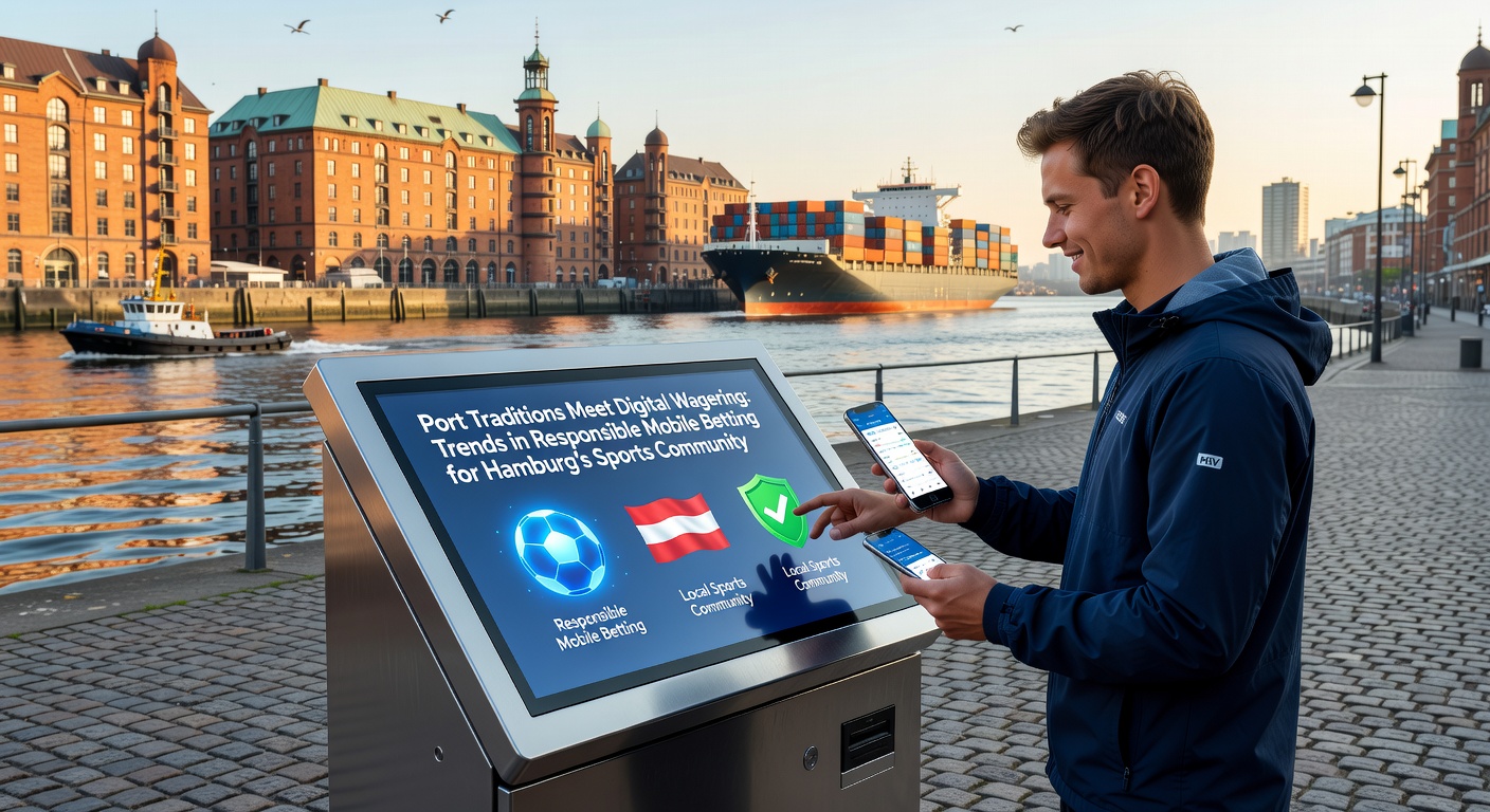 Traditionelle Hafenatmosphäre und moderne Mobile-Wetten-Apps in Hamburg